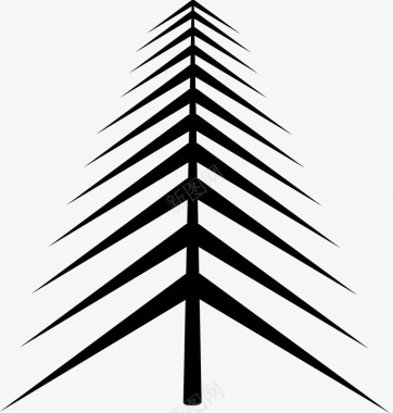 冬天松树箭头松树图标图标