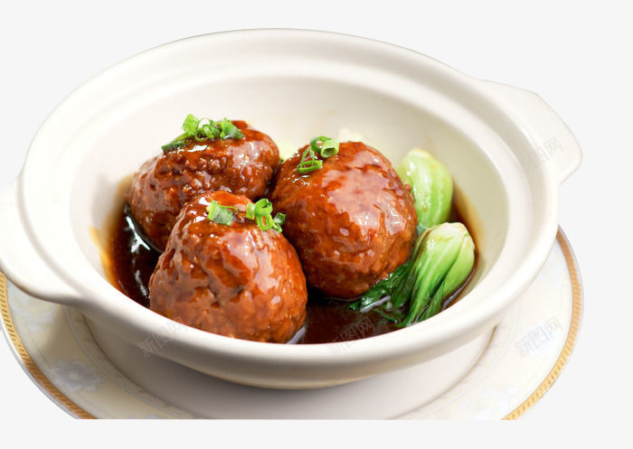 红烧狮子头png免抠素材_88icon https://88icon.com 产品实物 狮子头 红烧 美食 菜肴