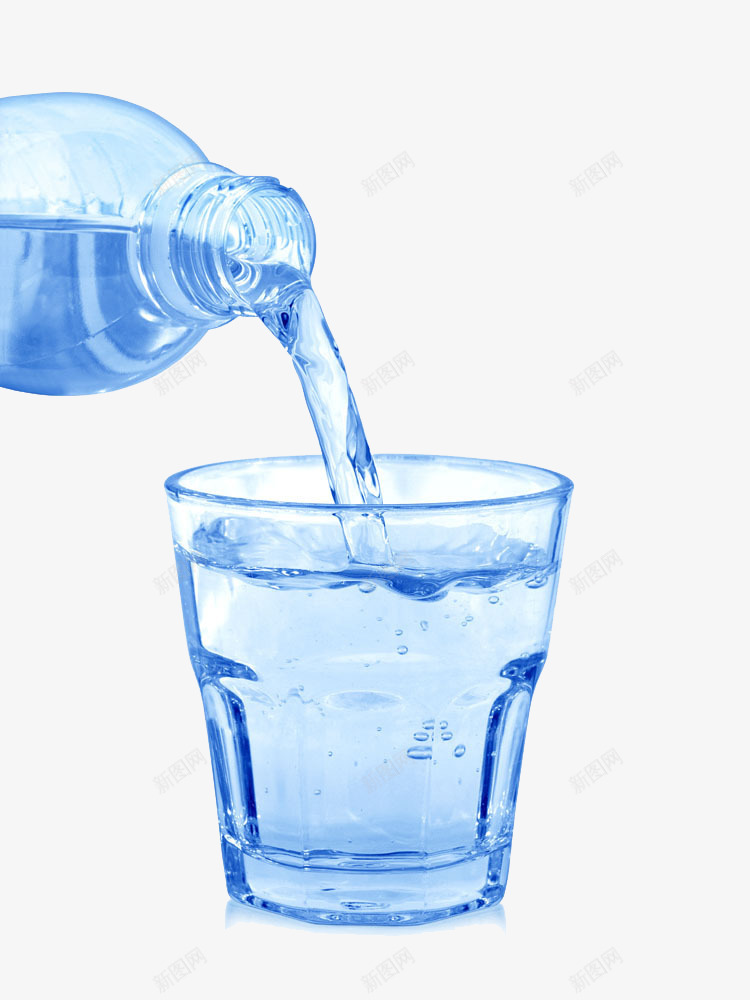 倒水的杯子png免抠素材_88icon https://88icon.com 杯子 水 瓶子 蓝瓶子 蓝色