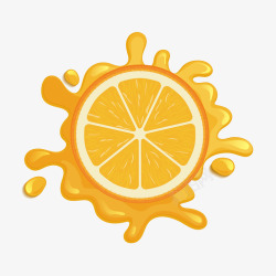 食品行业橙汁宣传促销元素矢量图素材