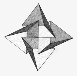 灰色三角型拼接素材