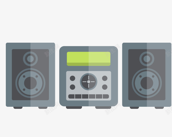 音响设备png免抠素材_88icon https://88icon.com 一套音响 矢量音响设备 音响 音响设备