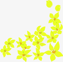春天温馨黄色花朵素材