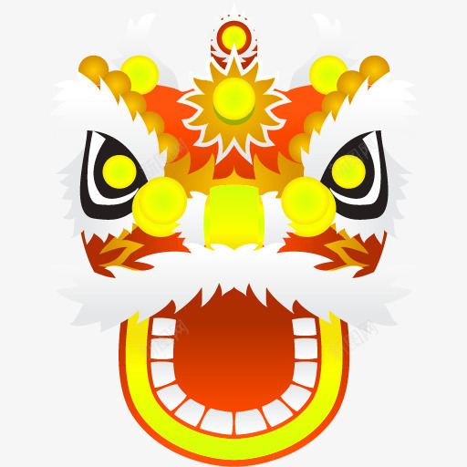 狮子头舞狮装饰图案png免抠素材_88icon https://88icon.com 免抠PNG 狮子头 舞狮 装饰图案