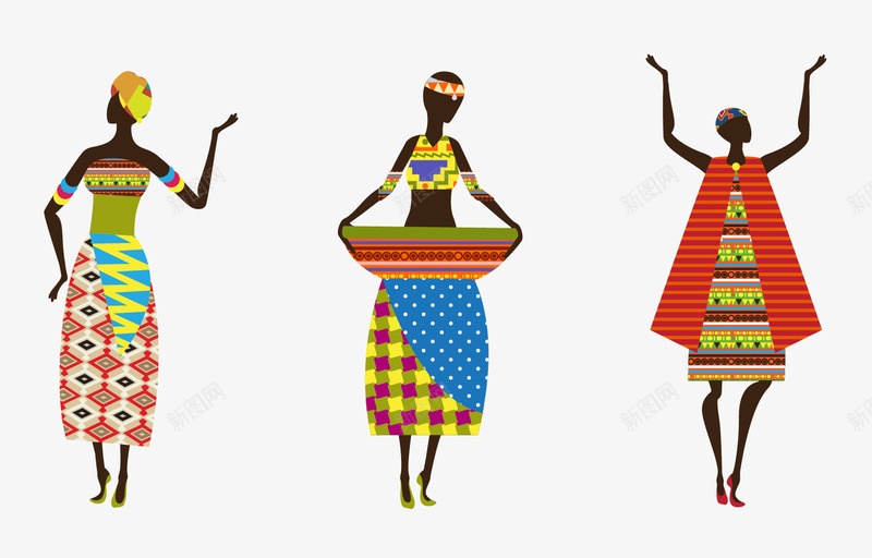 非洲女子png免抠素材_88icon https://88icon.com 矢量女子 矢量非洲女子 非洲女子 非洲服饰