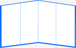 背景框架蓝色线条素材