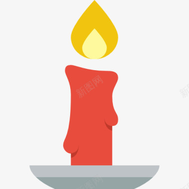 卡通煤油灯卡通蜡烛图标图标