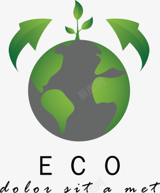 能源图标地球创新能源logo矢量图图标图标