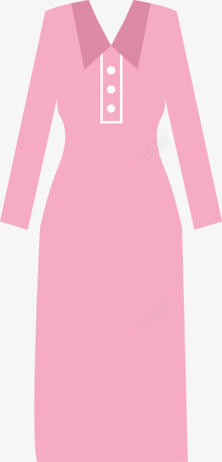 粉色裙子矢量图素材