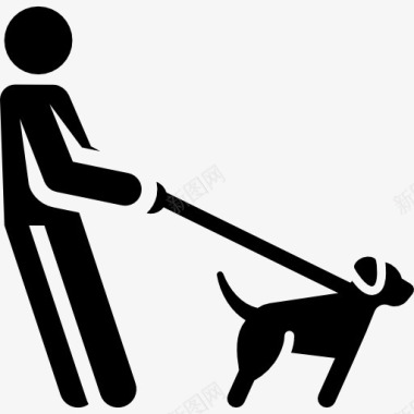 彩绘宠物训练狗的图标图标
