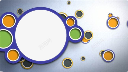 简单相框png免抠素材_88icon https://88icon.com 圆圈圈 圆形边框 简约 蓝色渐变底色