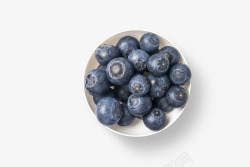 一盘蓝莓水果元素素材