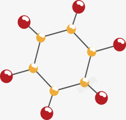 六边形化学分子六边形分子结构高清图片