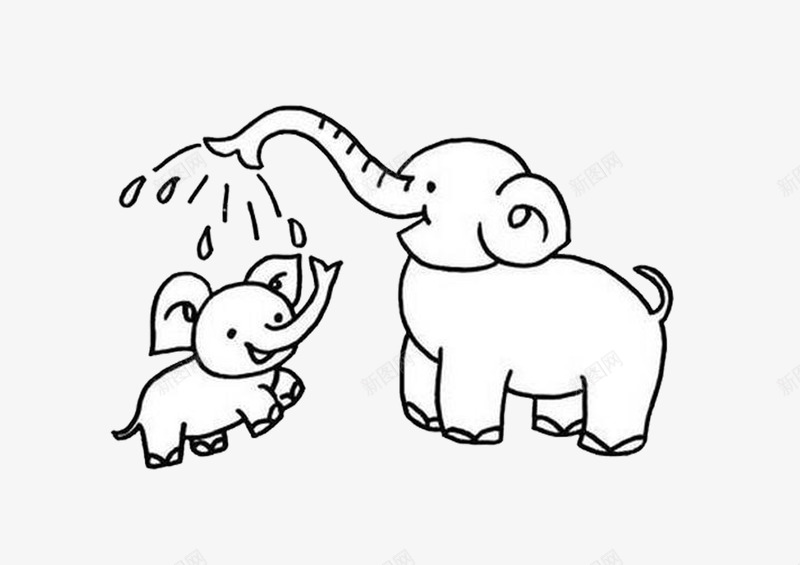 小象洗澡psd免抠素材_88icon https://88icon.com 创新 卡通 可爱 大象 新颖 洗澡 素材