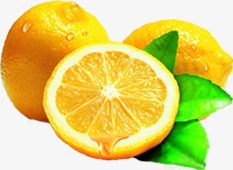 黄色水果橙汁卡通素材