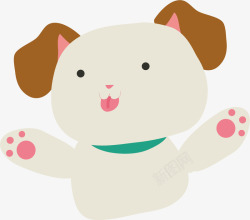 可爱的小狗矢量图素材