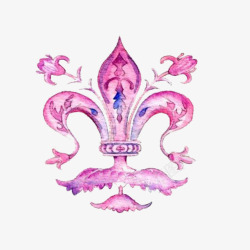 紫色王冠紫色王冠手绘画片高清图片