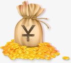 创意手绘钱袋金币人民币png免抠素材_88icon https://88icon.com 人民币 创意 金币 钱袋