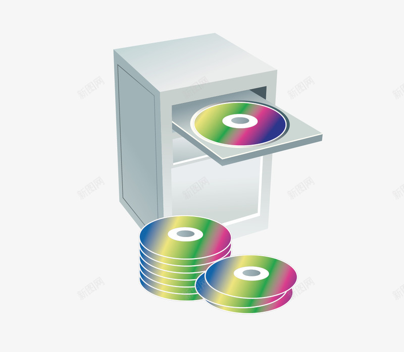 卡通音响和CD光盘矢量图ai免抠素材_88icon https://88icon.com CD 光盘 卡通 音响 矢量图