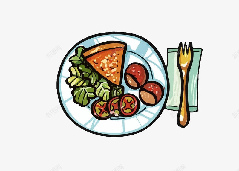 卡通餐具食物png免抠素材_88icon https://88icon.com 卡通 手绘 食物 餐具