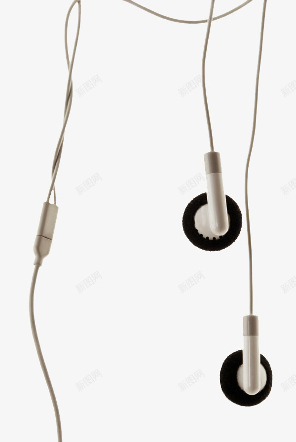 白色耳机psd免抠素材_88icon https://88icon.com 手机耳机 电子产品 长线