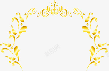 淘宝黄色高贵花纹png免抠素材_88icon https://88icon.com 花纹 高贵 黄色
