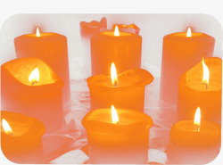祈祷装饰蜡烛素材