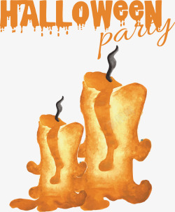 燃烧的蜡烛矢量图素材