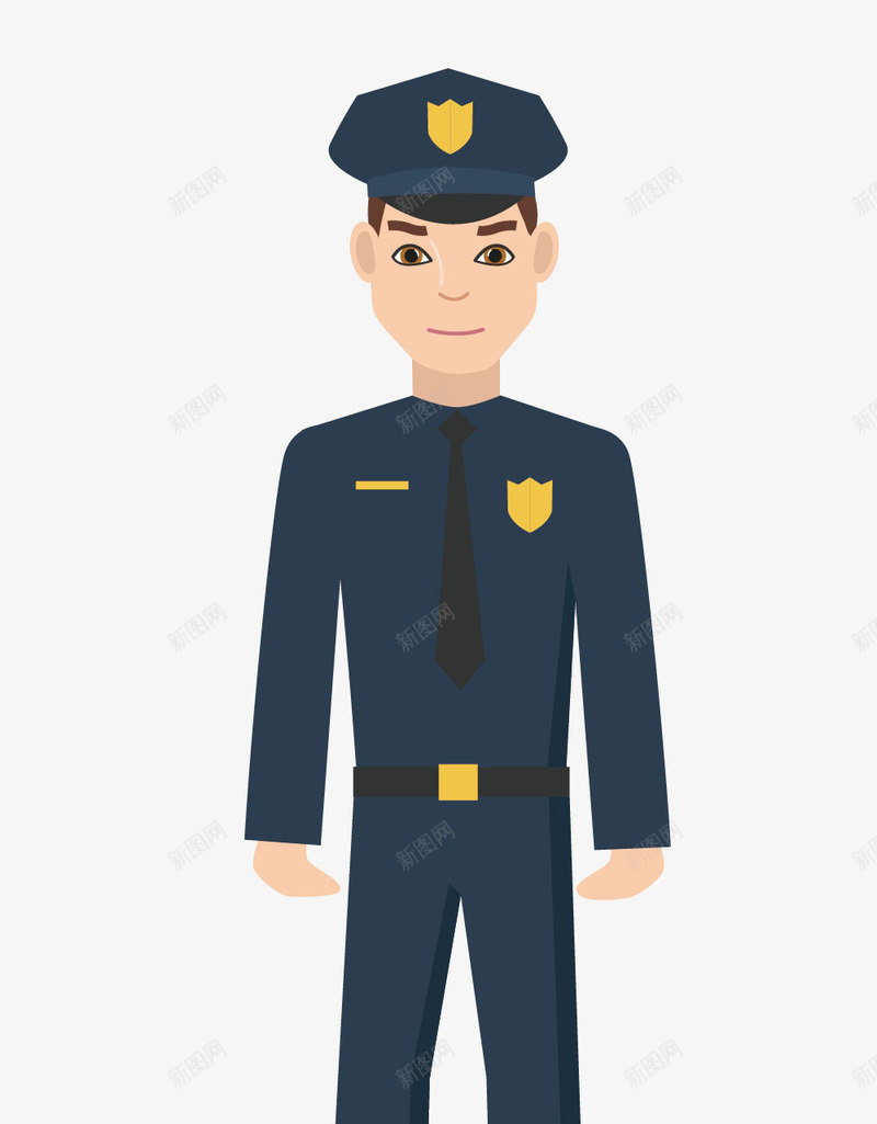 卡通人民警察矢量图eps免抠素材_88icon https://88icon.com 人民警察 卡通警察 矢量警察 警察 警察png 警察男生 矢量图