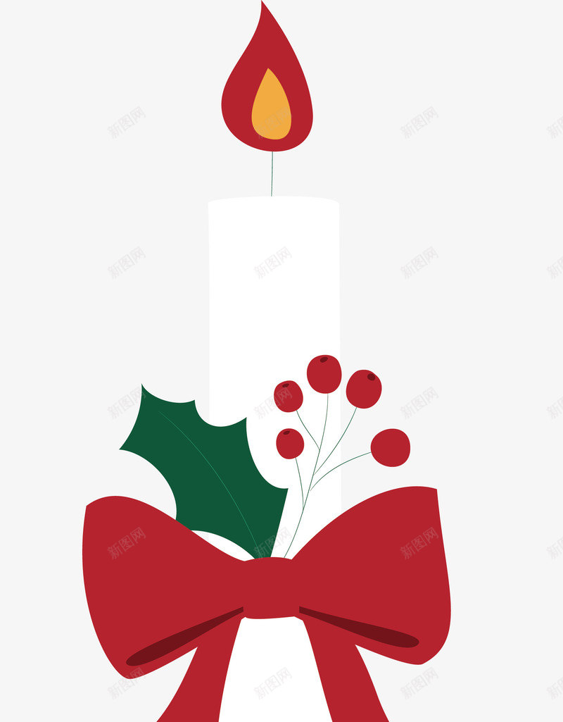 手绘圣诞白色蝴蝶结蜡烛png免抠素材_88icon https://88icon.com merryChristmas 圣诞快乐 圣诞节 圣诞蜡烛 白色蜡烛 矢量png 蜡烛 蝴蝶结