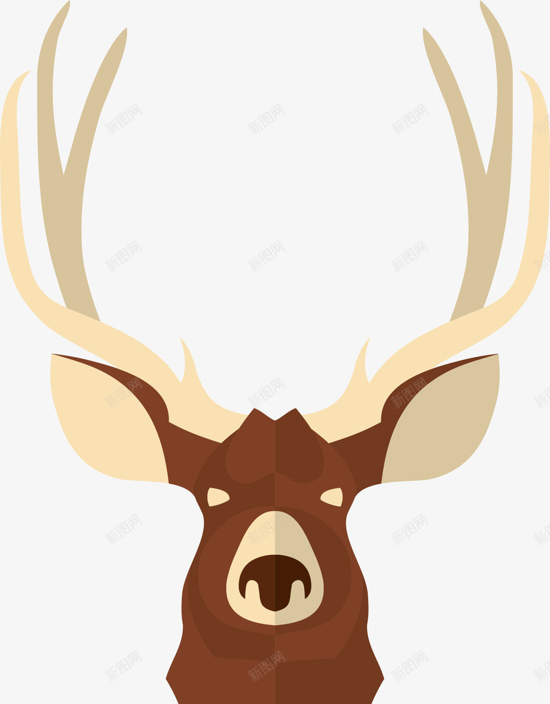 咖啡色简约麋鹿png免抠素材_88icon https://88icon.com 咖啡色麋鹿 圣诞节 简约麋鹿 节日小鹿 装饰图案 长颈鹿