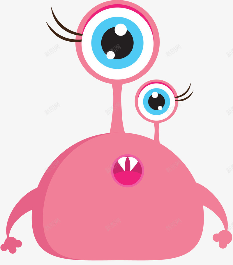 手绘粉色卡通宠物png免抠素材_88icon https://88icon.com 卡通 宠物 粉色