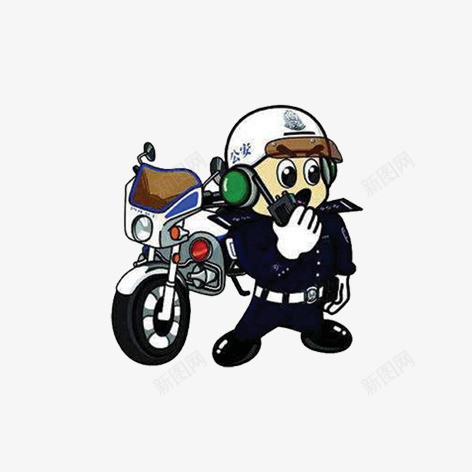 卡通警察png免抠素材_88icon https://88icon.com 公安 动漫警察 卡通人物形象 卡通警察