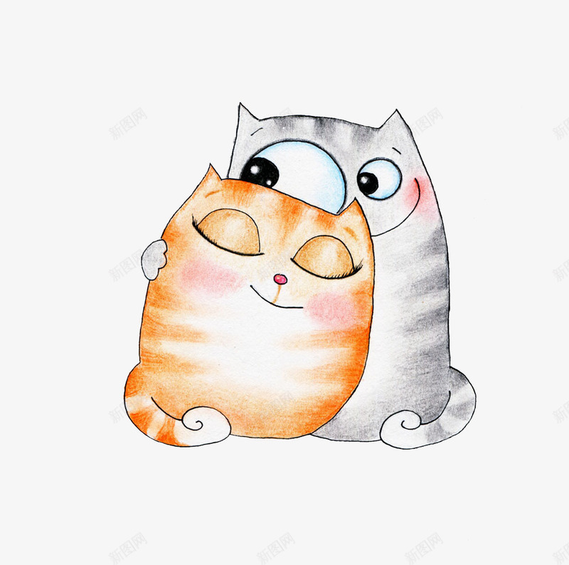 彩绘儿童画可爱猫咪图案png免抠素材_88icon https://88icon.com 儿童画 可爱 可爱风格 彩绘儿童画 彩绘风格 猫咪 装饰图案
