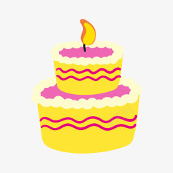 生日蛋糕蜡烛素材