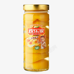 欢乐家食品欢乐家黄桃罐头高清图片