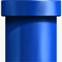 蓝色科技背景超级玛丽游戏图标蓝色柱子图标
