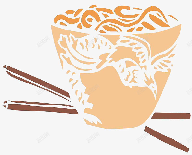 卡通手绘餐具png免抠素材_88icon https://88icon.com 卡通 手绘 碗 筷子 餐具