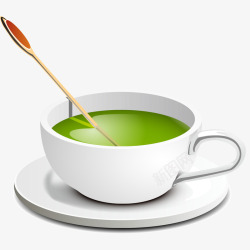 绿茶杯子素材