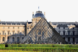 古典主义建筑巴黎卢浮宫图素材
