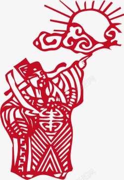 发光的财神素材