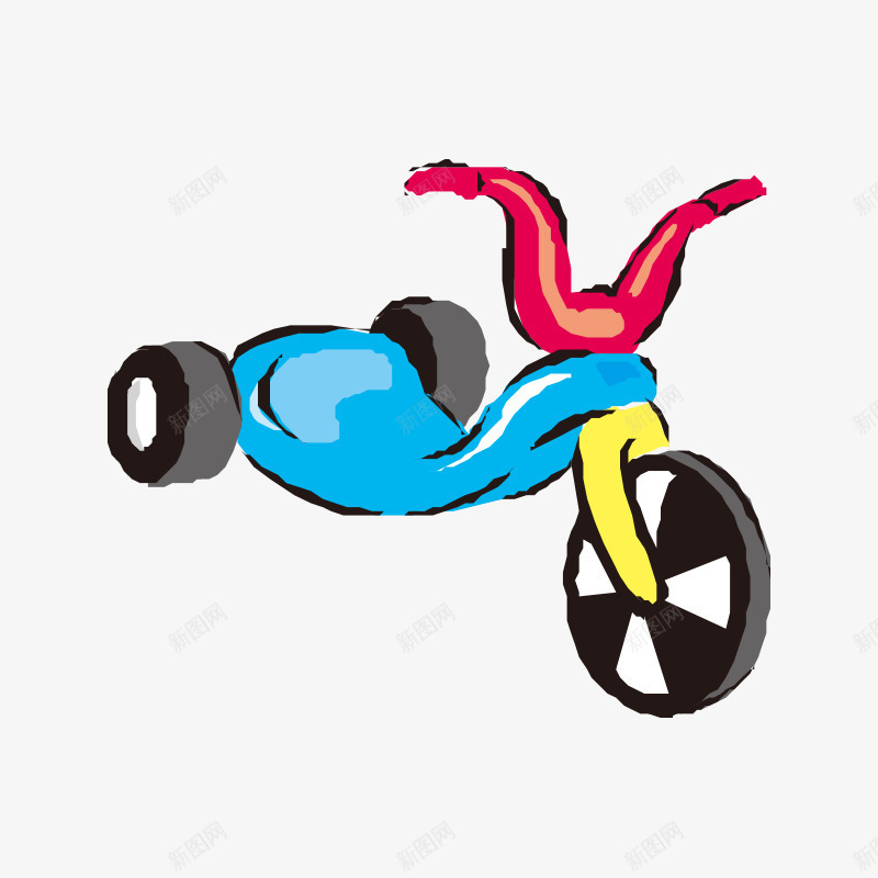 儿童玩具车摩托车png免抠素材_88icon https://88icon.com 儿童玩具 摩托车 日用品 玩具车 生活用品 生活百科 童车 红色 蓝色 车