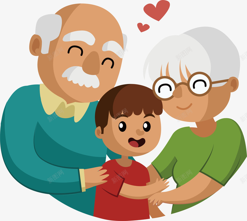 祖孙温馨合照png免抠素材_88icon https://88icon.com 手绘祖孙 爷爷奶奶 矢量png 祖孙 老夫老妻