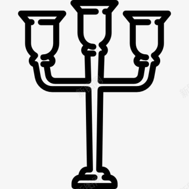 蜡烛烛台图标图标