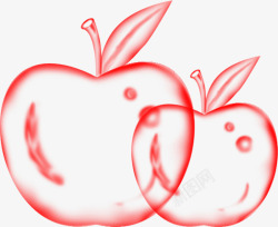年末苹果样式红色泡泡果制品类主素材