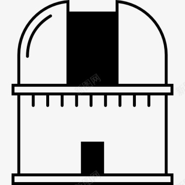 建筑木工天文台图标图标