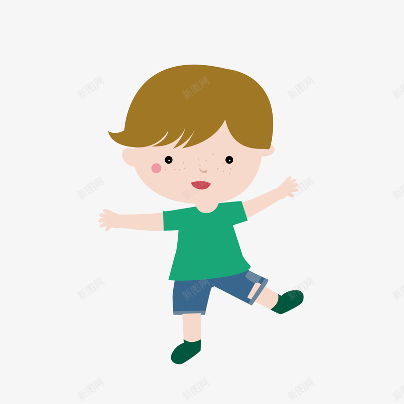 卡通儿童形象矢量图ai免抠素材_88icon https://88icon.com 人物 卡通儿童 可爱 矢量素材 矢量图