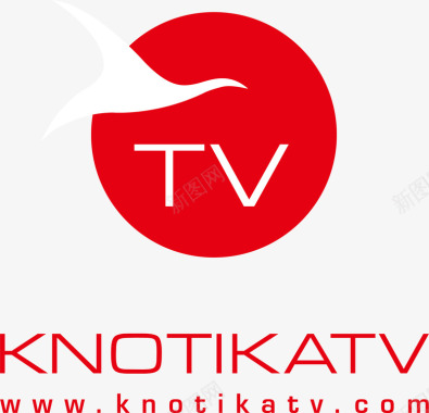 电视专卖KNOTIKATV电视台标志图标图标