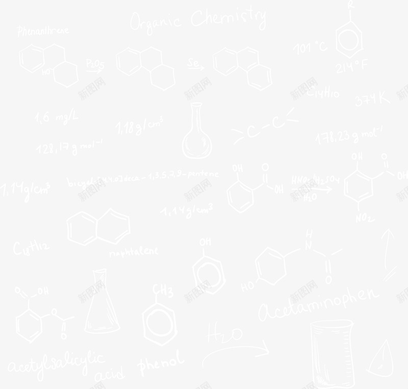 化学公式背景矢量图eps免抠素材_88icon https://88icon.com 公式 化学结构 化学背景 白色 矢量结构 矢量图