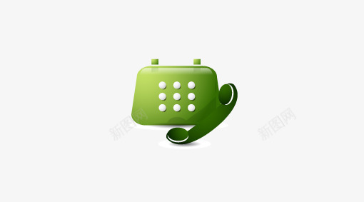 应用程序的智能手机绿色电话图标图标